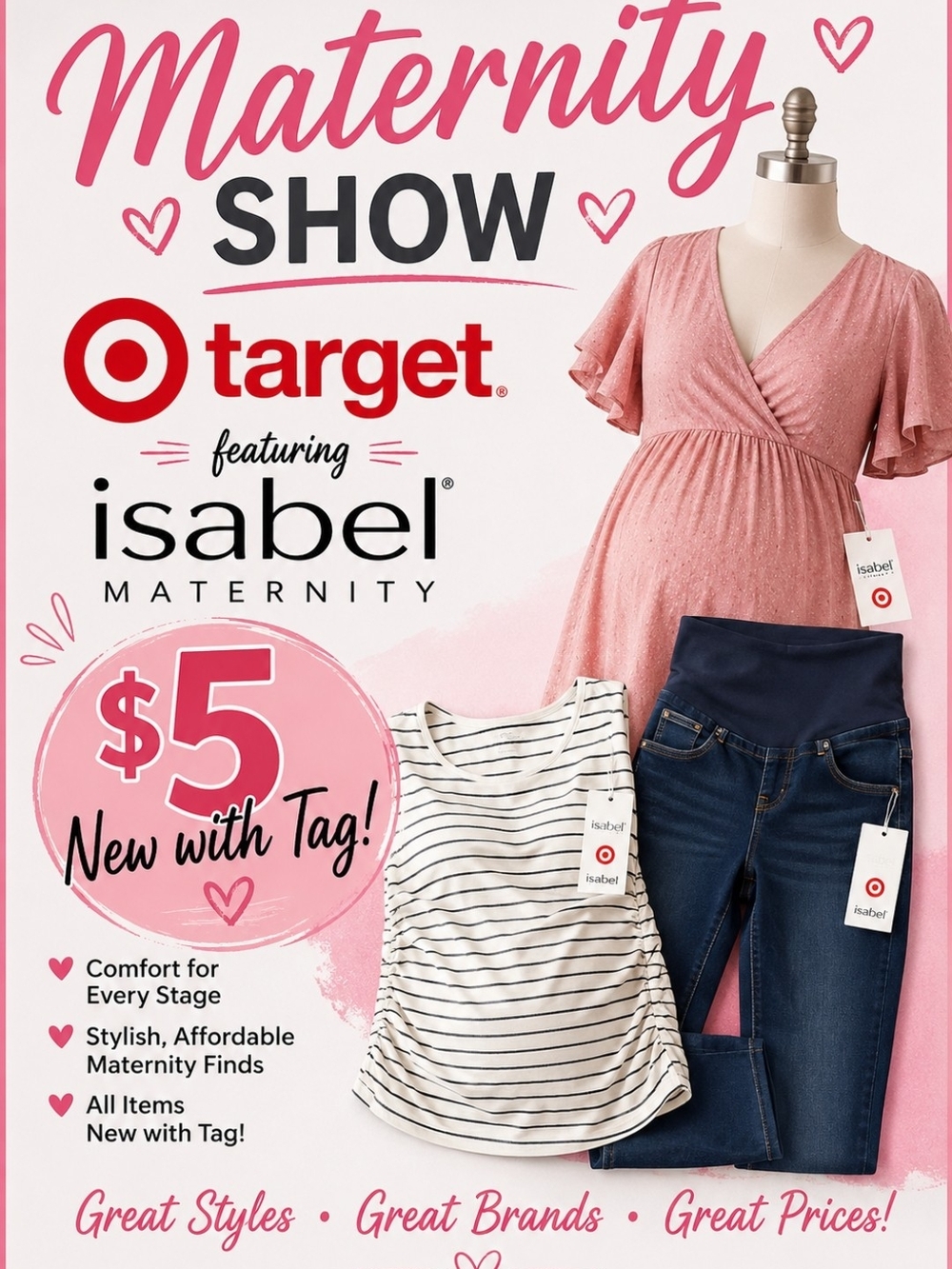 Isabel Maternity LIVE SHOW - Target- 10AM EST WEDNESDAY JULY 22 $5 NWT